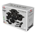 Zestaw 15el. garnki, patelnie, akcesoria BerlingerHaus Black Rose BH-8463