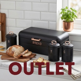 Zestaw 3 pojemników i chlebak Black Rose BerlingerHaus BH-6753 | OUTLET