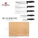 Zestaw noży z bambusową deską 6 elementów BerlingerHaus BH-2963 Black Rose Collection
